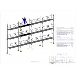 ÉCHAFAUDAGE BATIDUO 45 GCSM LOT 104m²